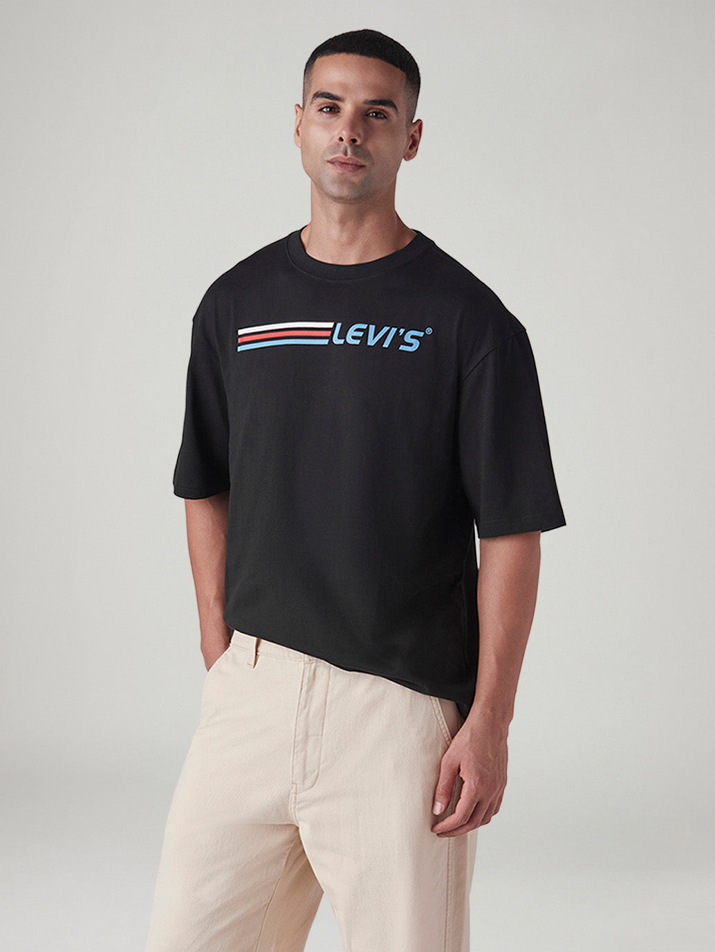 Men's Logo Printed Regular Fit T-Shirt