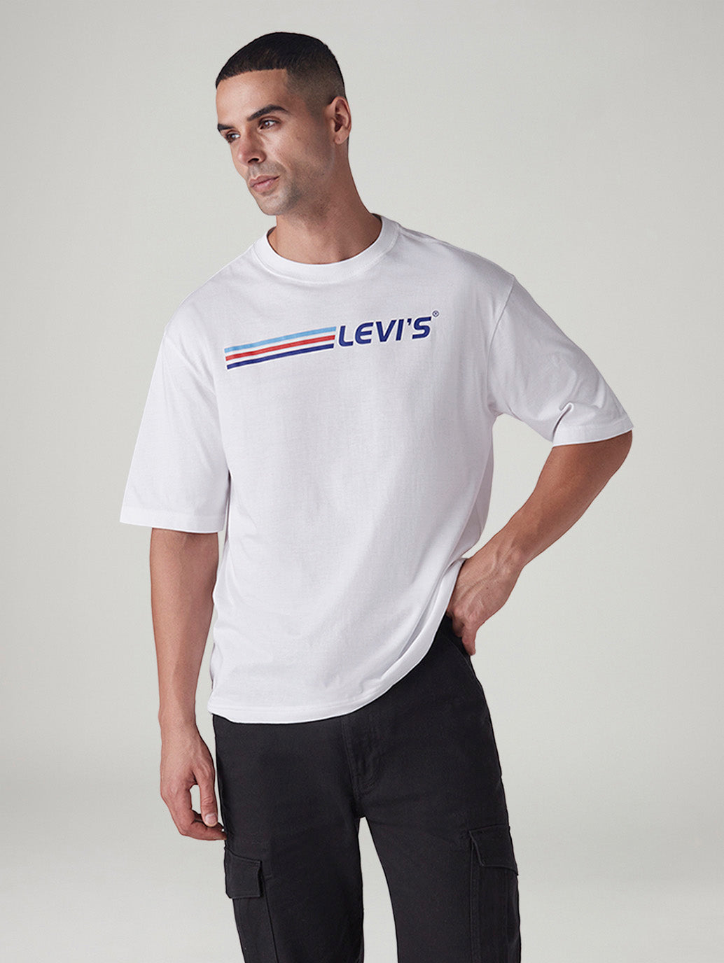 Men's Logo Printed Regular Fit T-Shirt