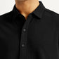 Men's Textured Slim Fit Knit Shirt - Detail View