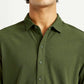 Men's Textured Slim Fit Knit Shirt - Detail View