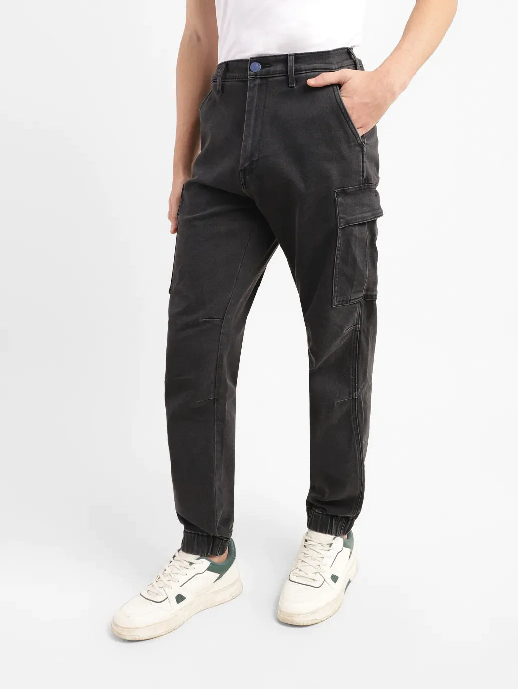 Men's Black Jogger Fit Jeans