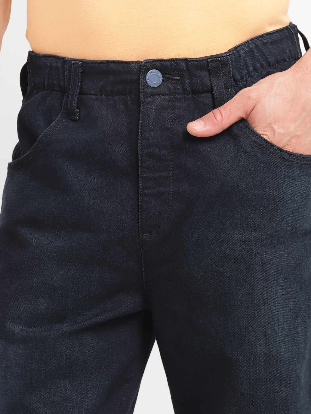 Men's Regular Fit Dark Indigo Joggers