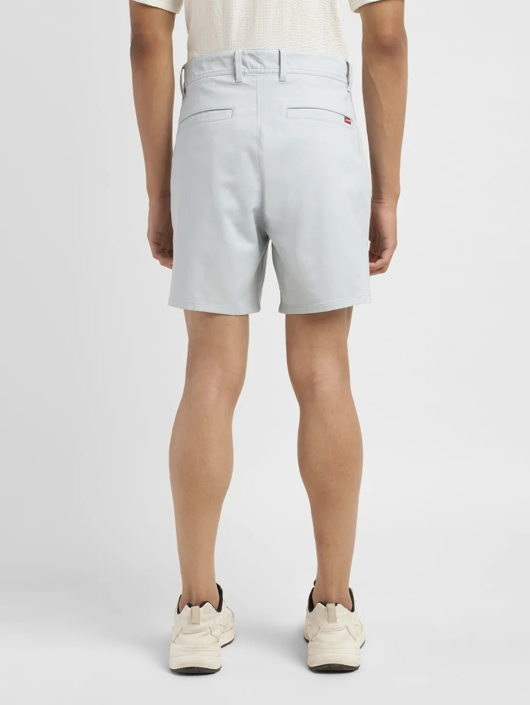 Men's White Regular Fit Shorts