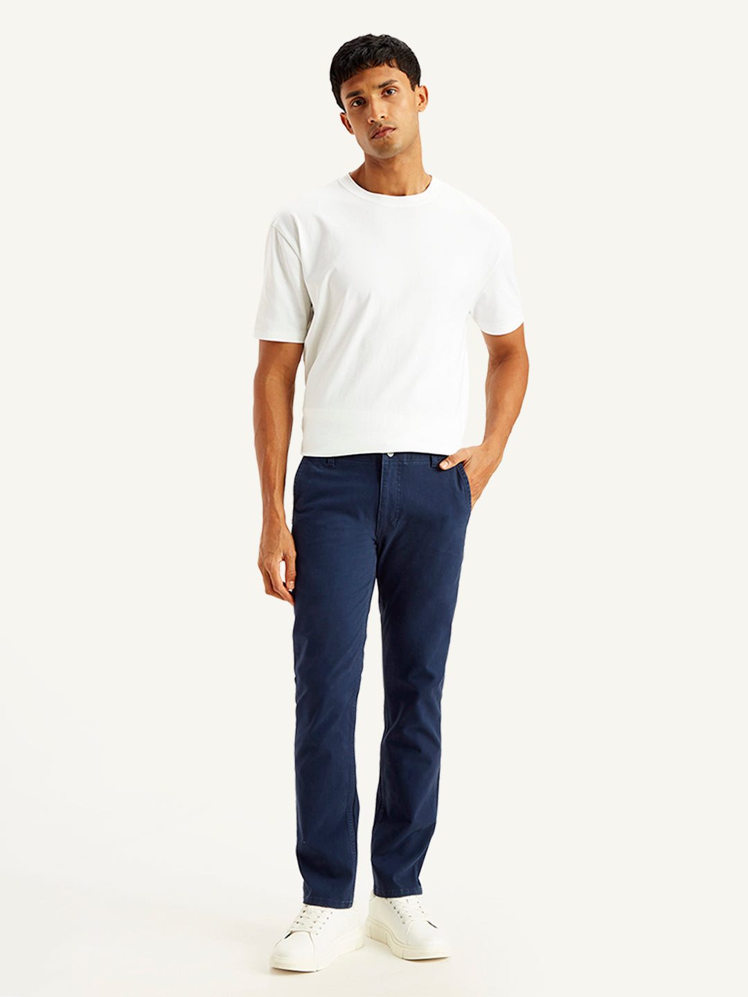 Men's Navy Slim Fit Chinos