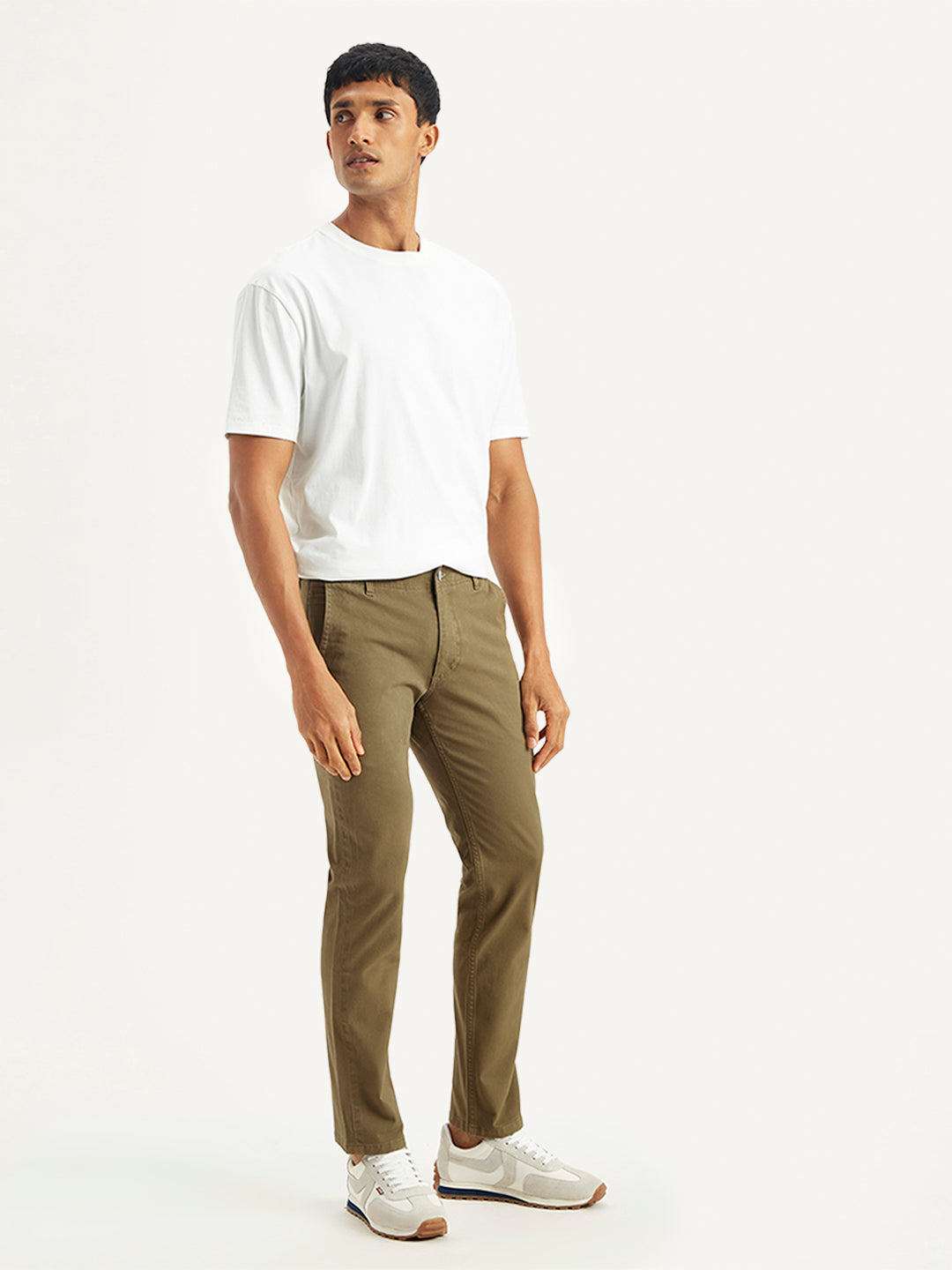 Men's Brown Slim Fit Chinos