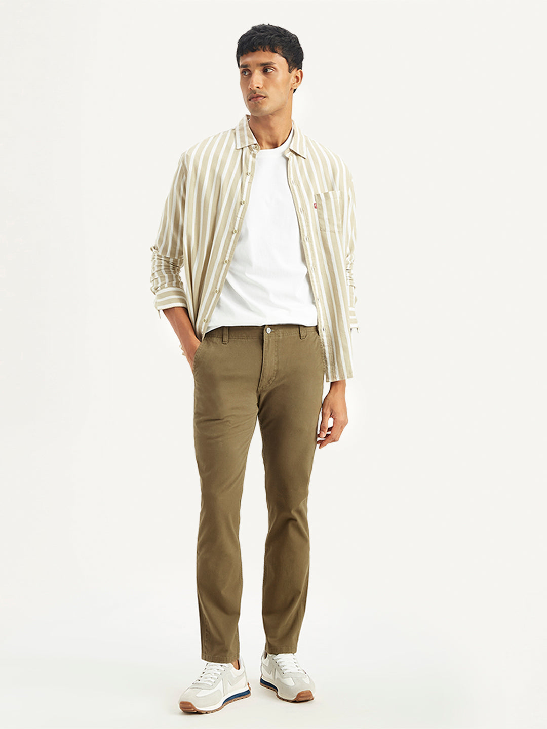 Men's Brown Slim Fit Chinos