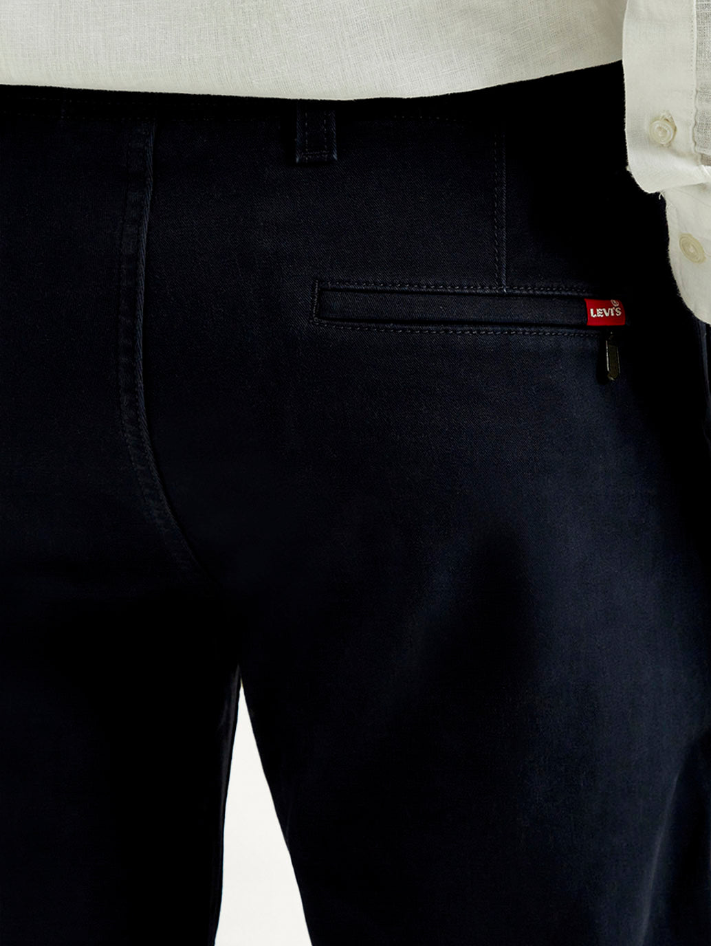 Men's 511 Navy Blue Slim Fit Mid Rise Chinos - Detail View