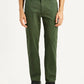 Men's Green Slim Fit Mid Rise Chinos - Front View