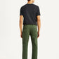 Men's Green Slim Fit Mid Rise Chinos - Back View