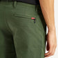 Men's Green Slim Fit Mid Rise Chinos - Detail View