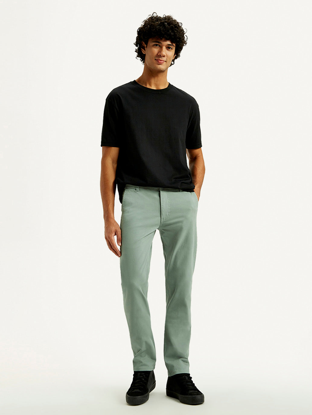 Men's 511 Green Slim Fit Mid Rise Chinos - Styleshot View