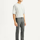 Men's Grey Slim Fit Mid Rise Chinos - Side View