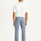 Men's Light Blue Slim Fit Mid Rise Chinos - Back View