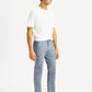 Men's Light Blue Slim Fit Mid Rise Chinos - Side View