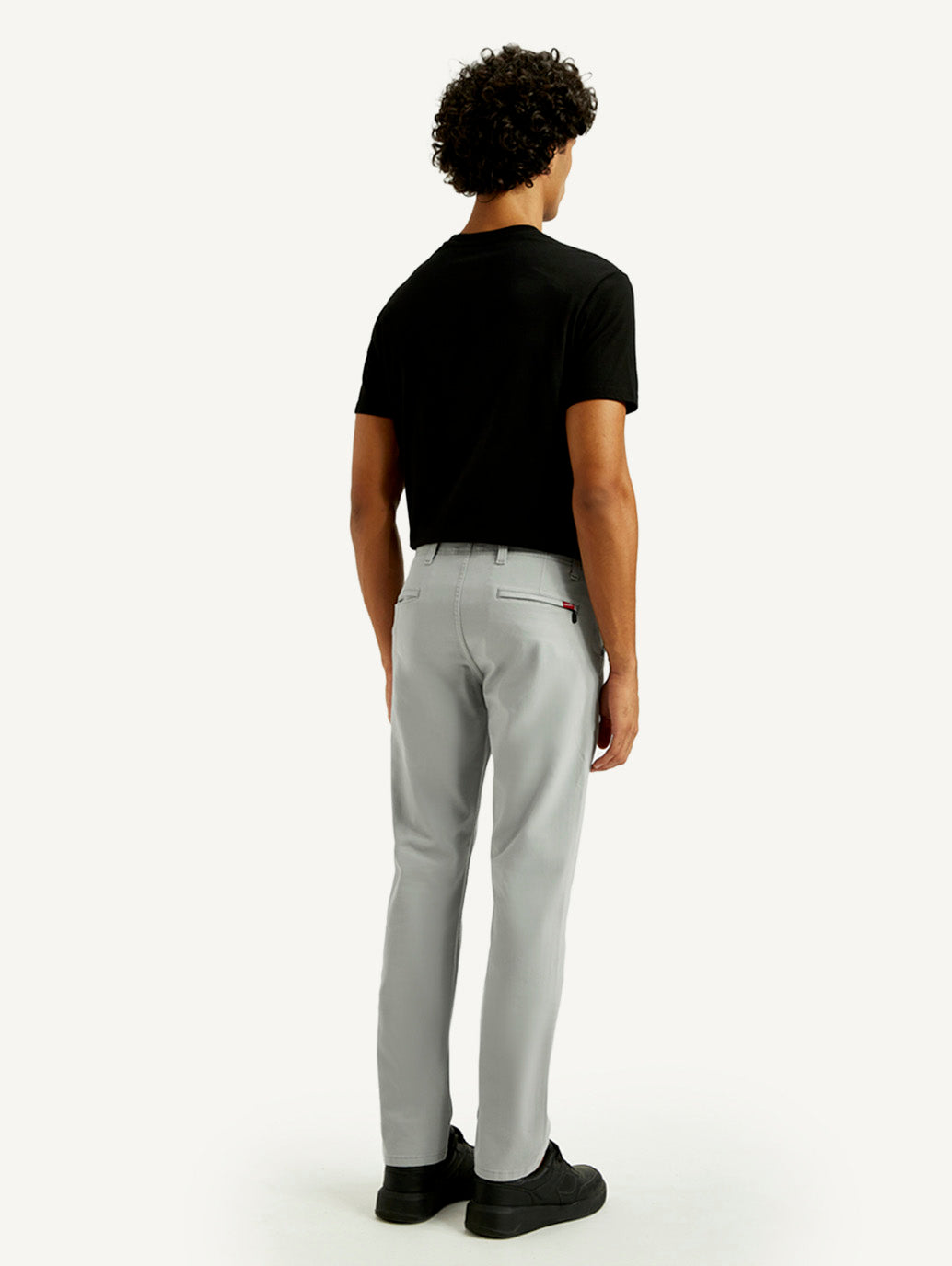 Men's 511 Grey Slim Fit Mid Rise Chinos - Back View