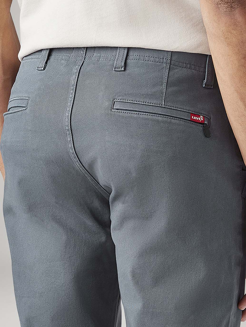 Men's 511 Grey Slim Fit Mid Rise Chinos - 20 View