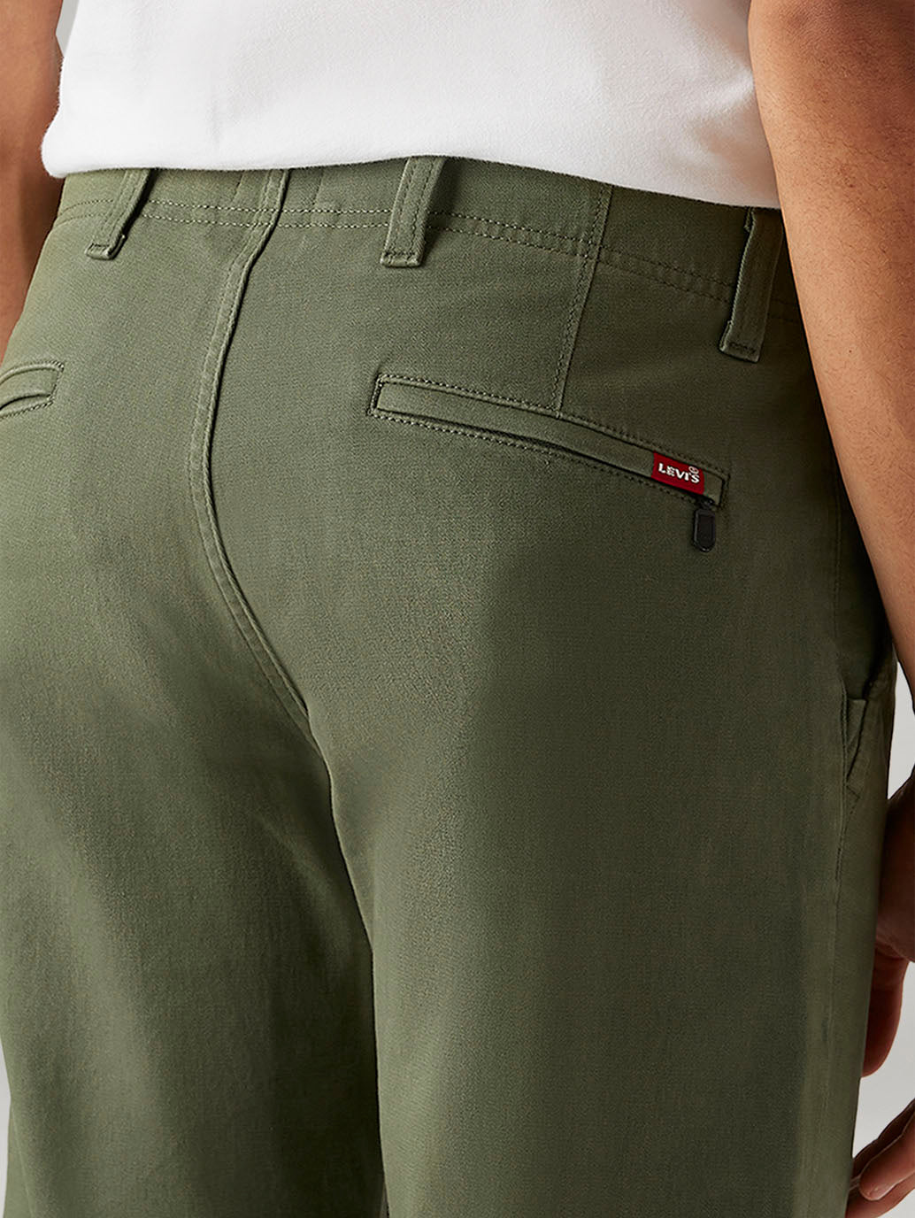 Men's 511 Olive Slim Fit Hyper Stretch Chinos - Detail View