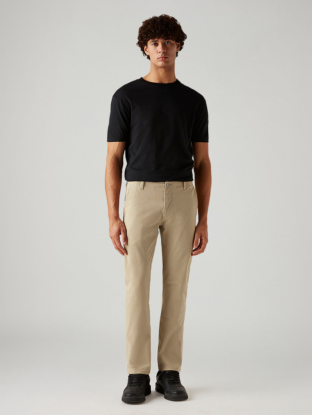 Men's 511 Beige Slim Fit Hyper Stretch Chinos - Front View