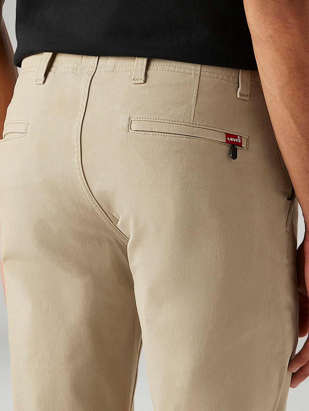Men's 511 Beige Slim Fit Hyper Stretch Chinos - Detail View