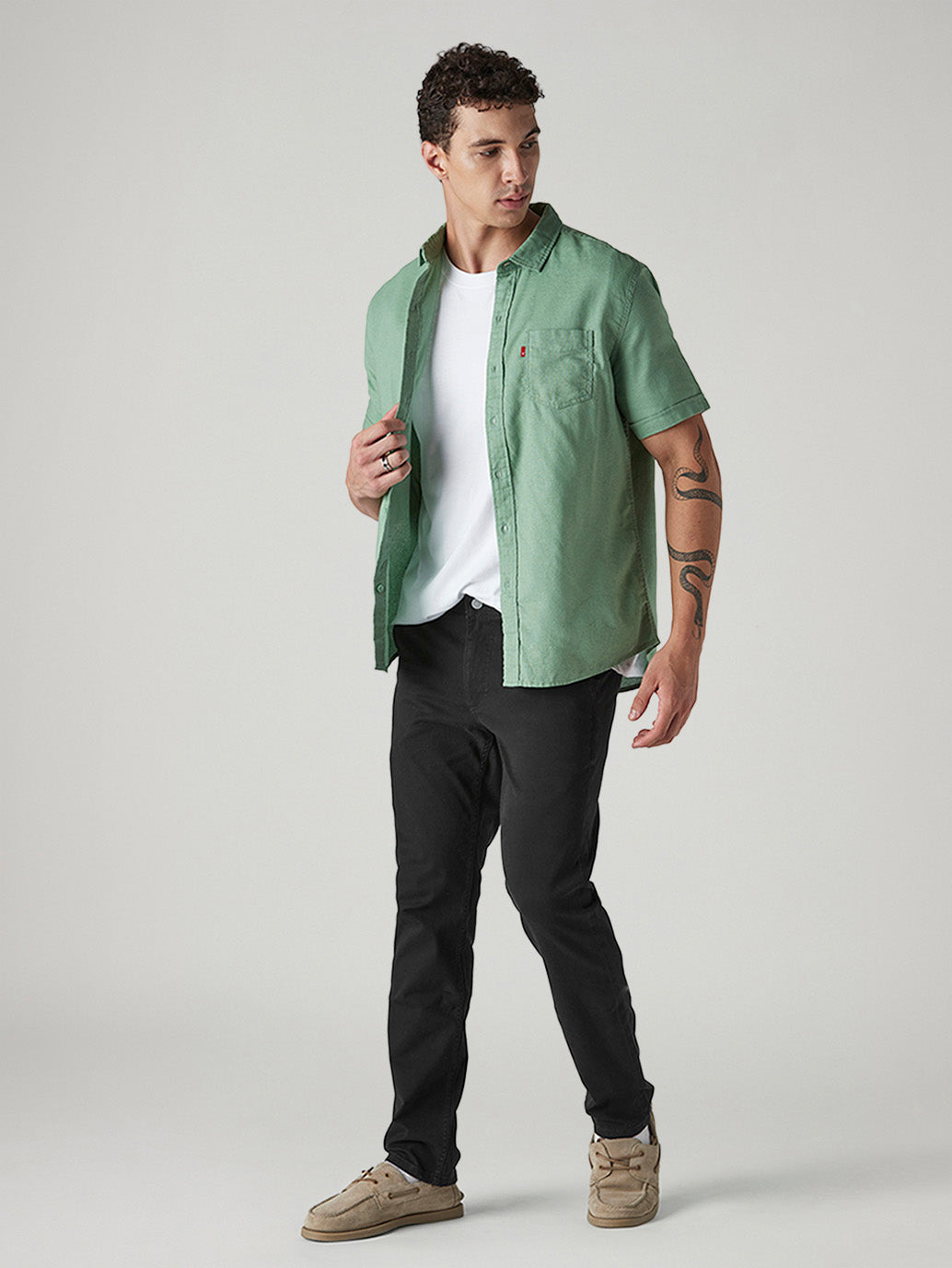 Men's 511 Black Slim Fit Mid Rise Chinos