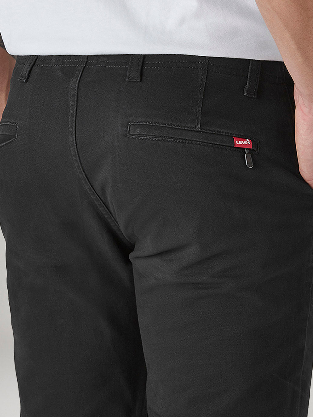Men's 511 Black Slim Fit Mid Rise Chinos - Detail View