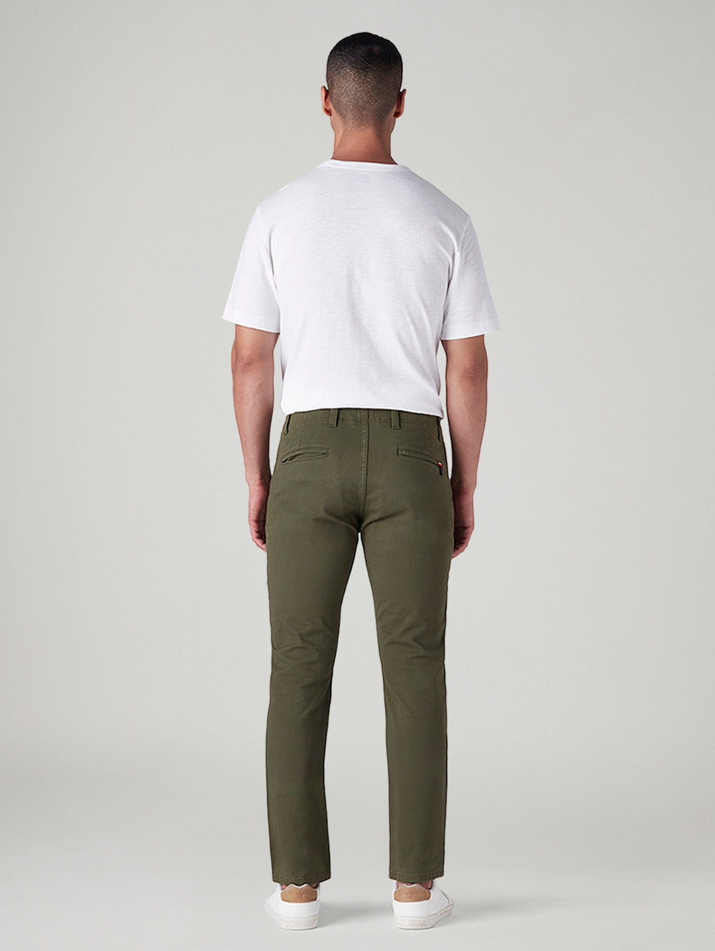 Men's 511 Olive Slim Fit Mid Rise Hyper Stretch Chinos - Back View