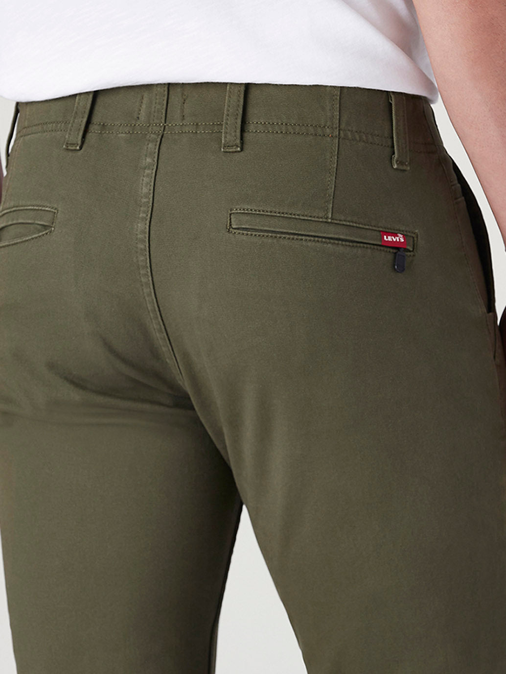 Men's 511 Olive Slim Fit Mid Rise Hyper Stretch Chinos - Detail View