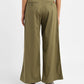 Women's High Rise Olive Loose Fit Trousers