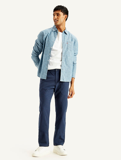 Men's Navy Slim Fit Chinos
