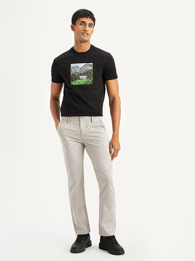 Men's Grey Slim Fit Chinos