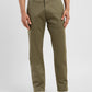 Men's Olive Slim Tapered Fit Chinos