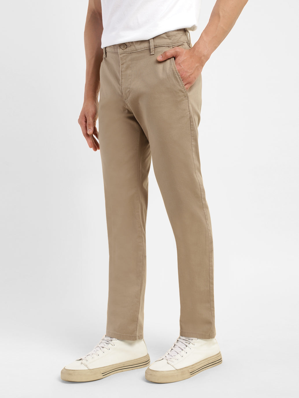 Men's Brown Slim Fit Chinos