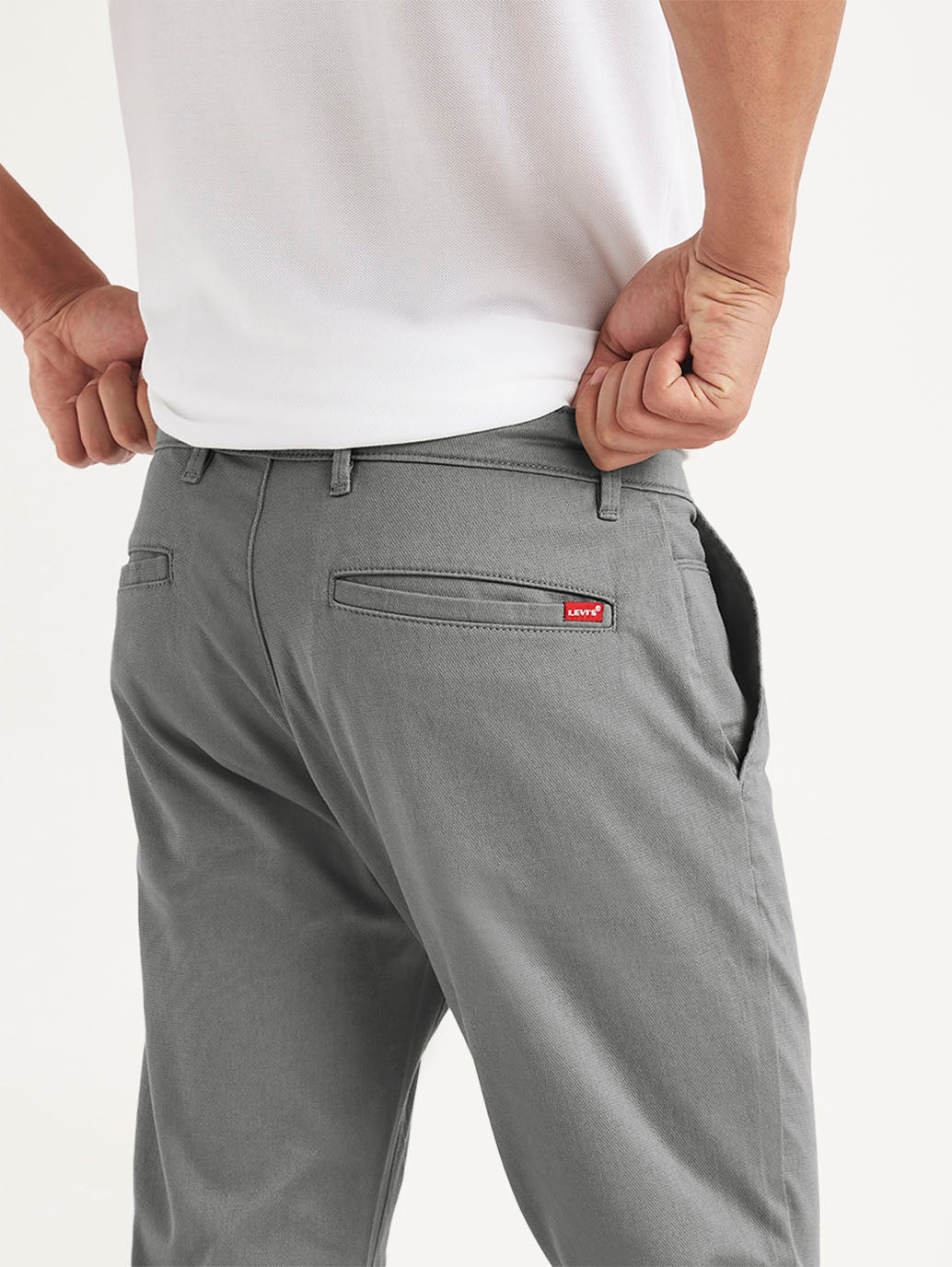 Men's Grey Slim Fit Chinos