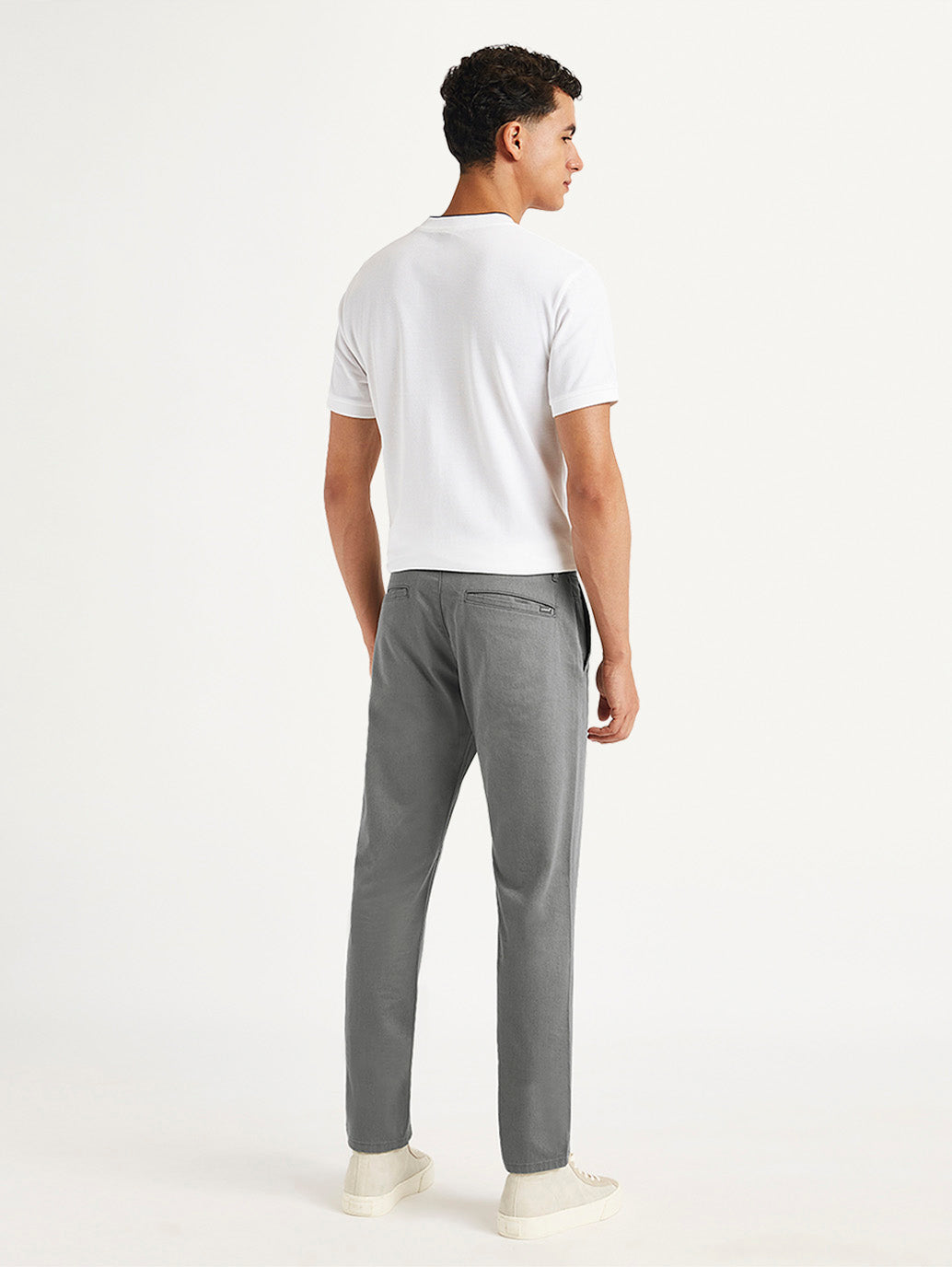 Men's Grey Slim Fit Chinos