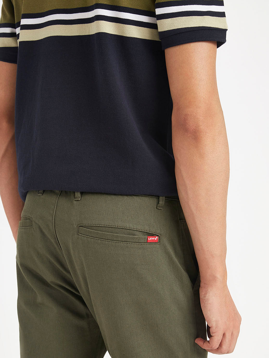 Men's Olive Slim Fit Chinos