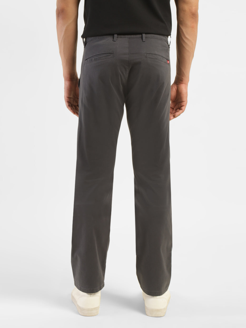 Men's Grey Slim Tapered Fit Chinos