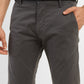 Men's Grey Slim Tapered Fit Chinos