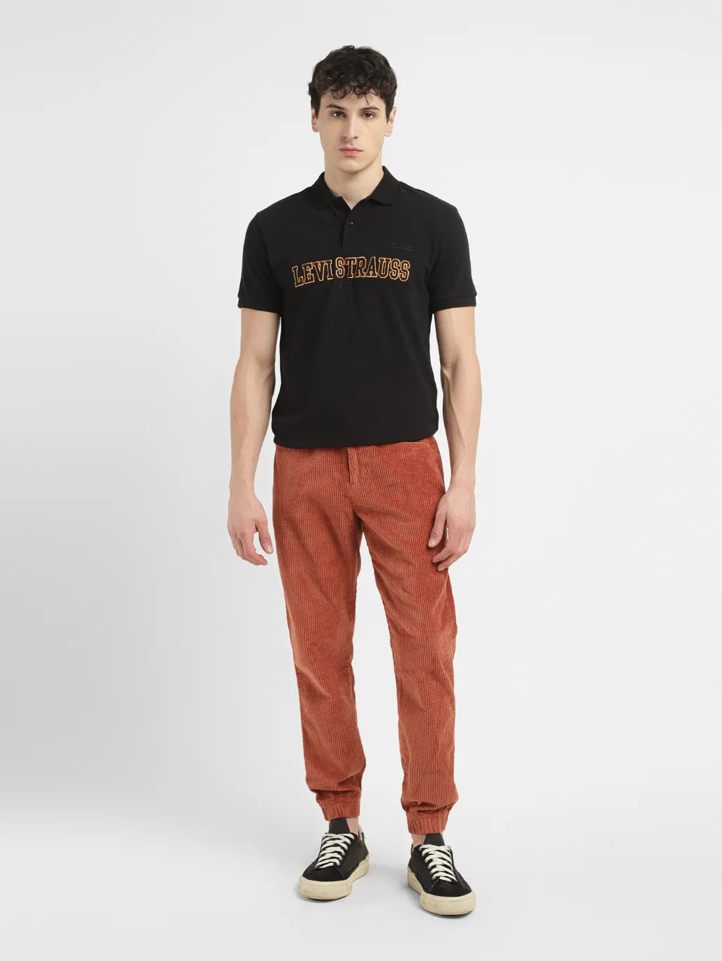 Men's Rust Regular Fit Joggers
