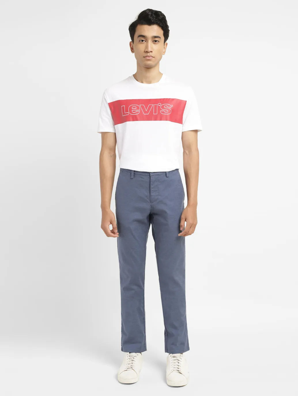 Men's Redloop Navy Slim Fit Chinos