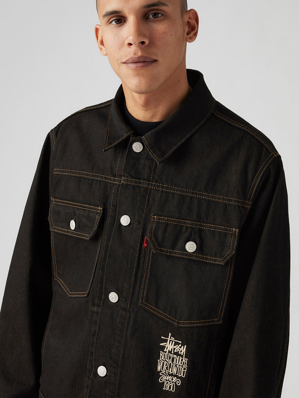 Stüssy & Levi’s® Crispy Rinse Trucker Jacket - 4ebad503-002e-4c1f-bbb7-ccb9c97b2361 View