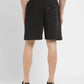 Men's Black Regular Fit Shorts