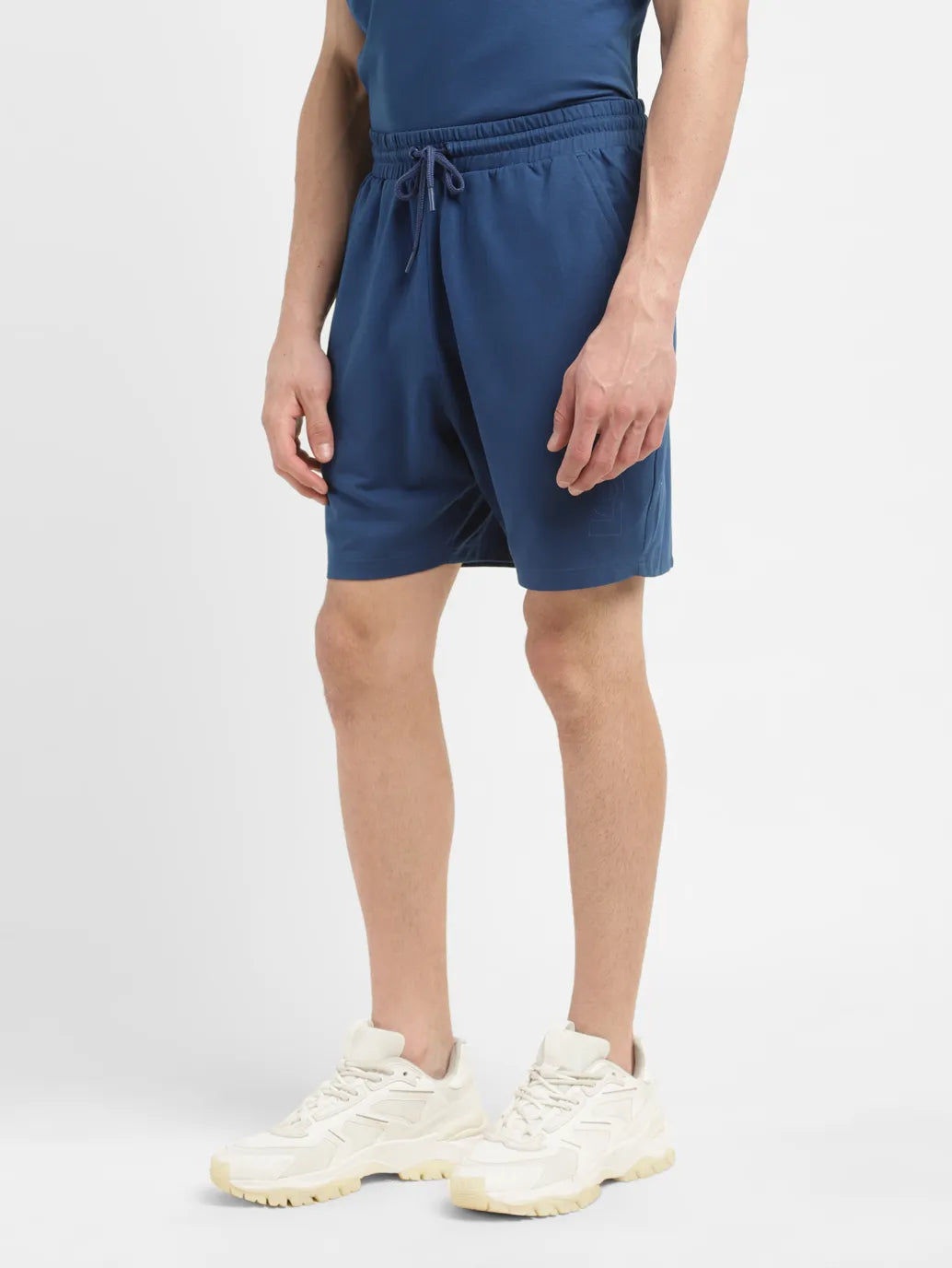 Men's Dark Blue Regular Fit Shorts