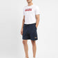 Men's Navy Regular Fit Shorts