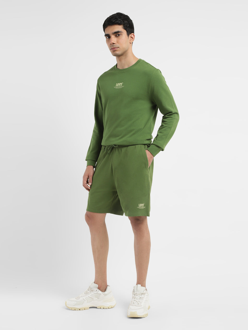 Men's Green Regular Fit Shorts