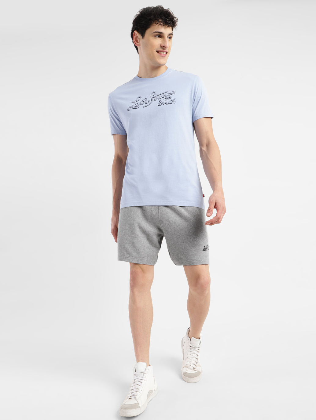 Men's Grey Regular Fit Shorts
