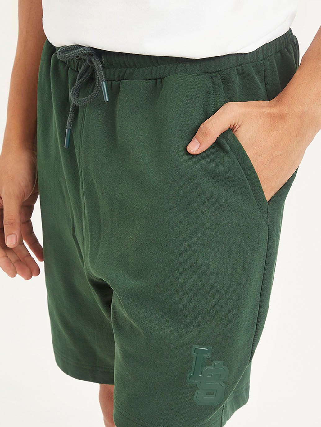 Men's Green Regular Fit Shorts