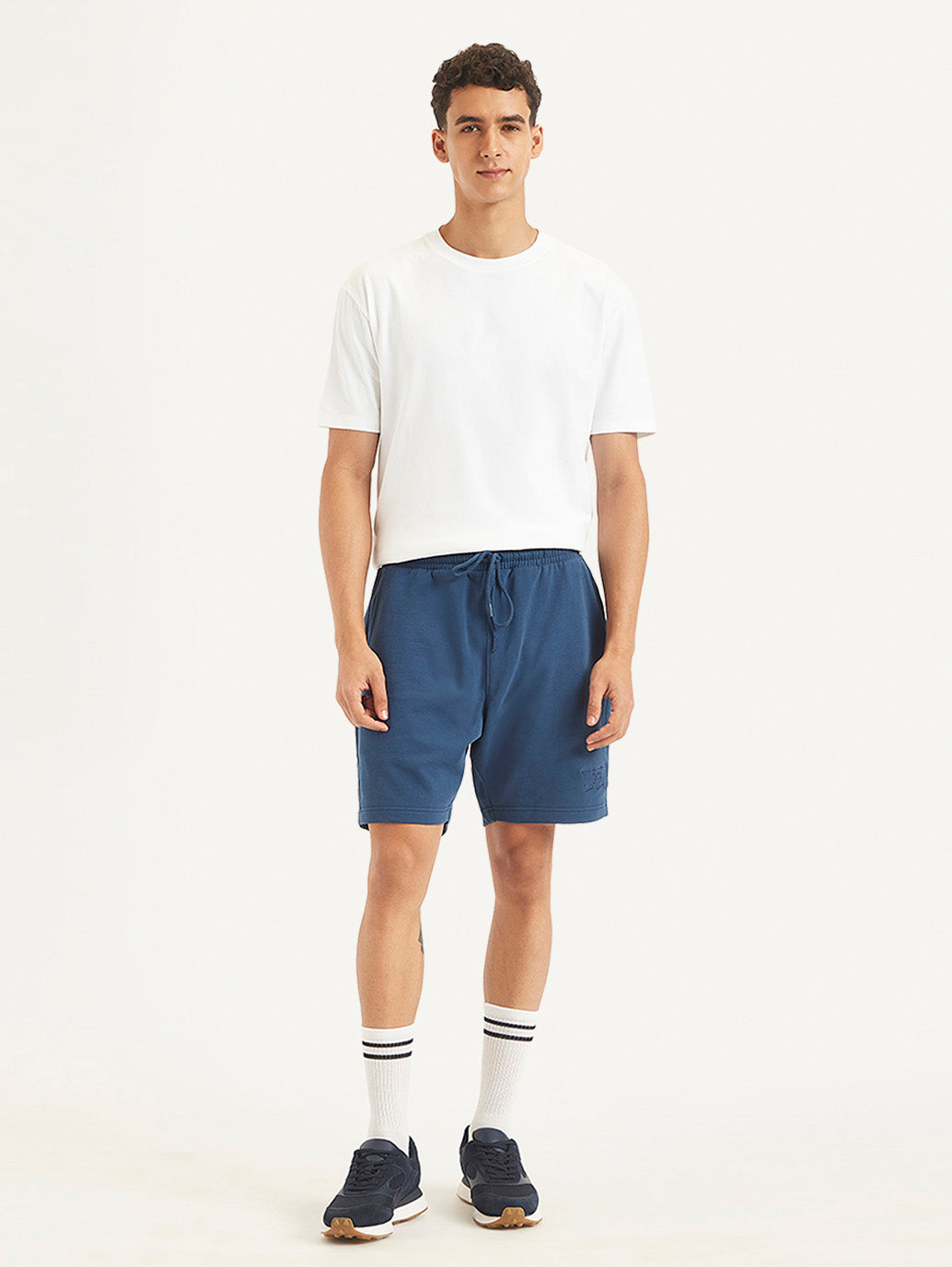 Men's Blue Regular Fit Shorts