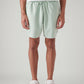 Men's Light Green Regular Fit Mid Rise Shorts - Front View