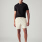 Men's Off White Regular Fit Mid Rise Shorts - Styleshot View