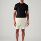 Men's Off White Regular Fit Mid Rise Shorts - Front View
